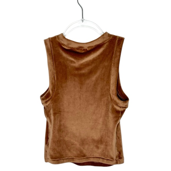 Skims | Velour Crop Tank and Wide Leg Pants Set in Sienna XS - Picture 5 of 12